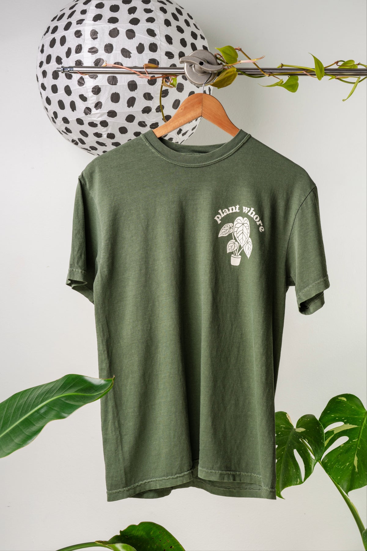 philodendron plant whore t-shirt