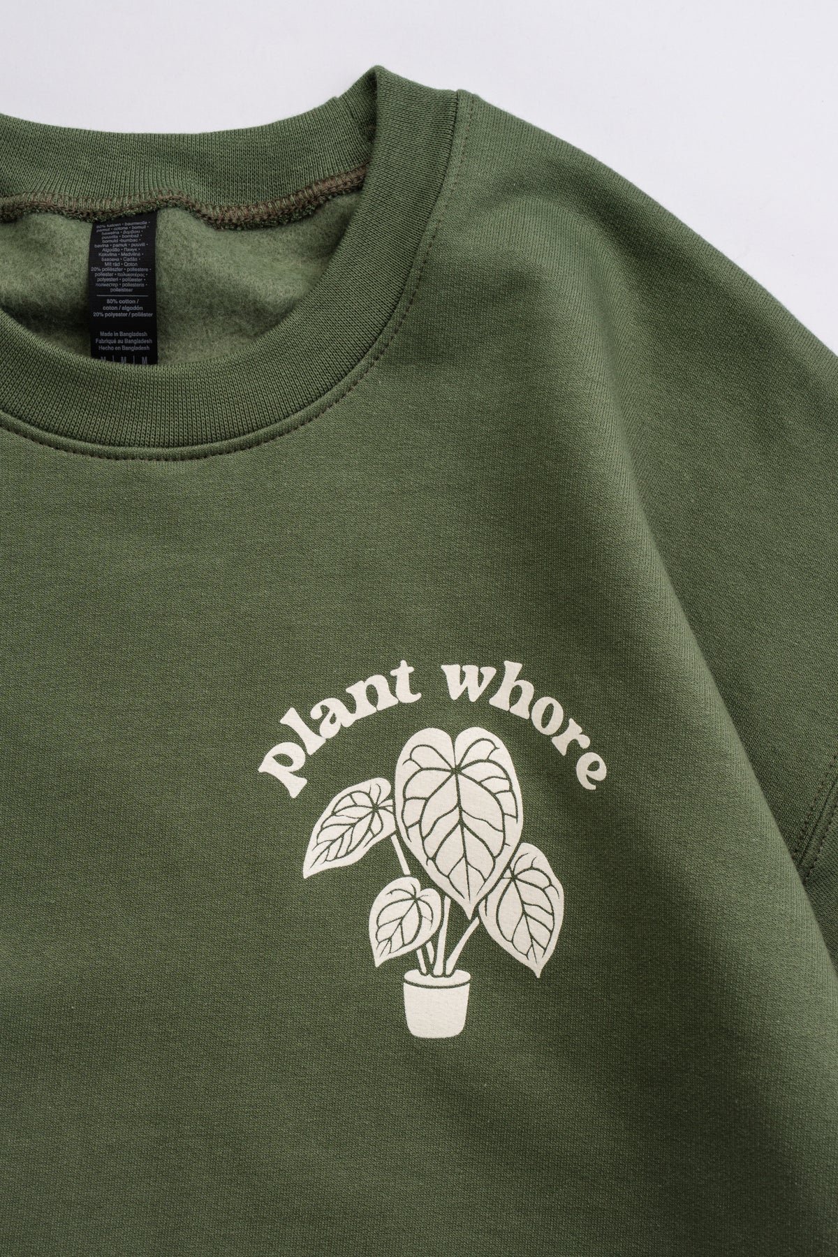 philodendron plant whore crewneck