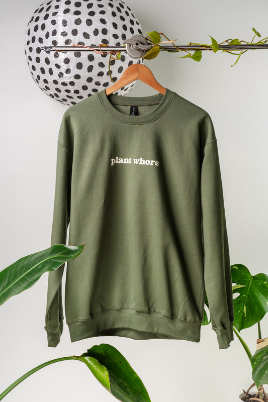 plant whore crewneck